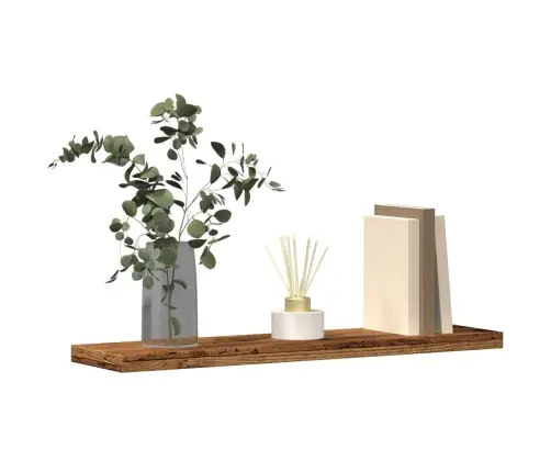 Sienas Plaukti 4 Gab. Veca Koka 40X10X1,5 Cm Inženierijas Koks Vidaxl