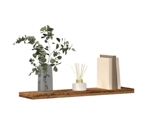 Sienas Plaukti 4 Gab. Veca Koka 40X20X1,5 Cm Inženierijas Koks Vidaxl