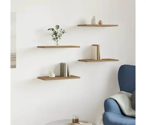 Seinariiulid 4 Tk Artisan Oak 40X20X1,5 Cm Engineered Wood