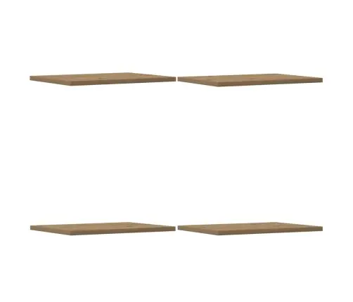 Plauktu Dēļi 4 Gab. Koka Krāsa 40X30X1,5 Cm Inženierijas Koks Vidaxl