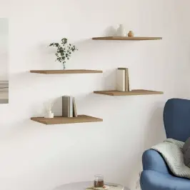 Plauktu Dēļi 4 Gab. Koka Krāsa 40X30X1,5 Cm Inženierijas Koks Vidaxl