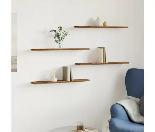 Seinariiulid 4 Tk, Vana Puidu, 60X20X1,5 cm Tehispuit