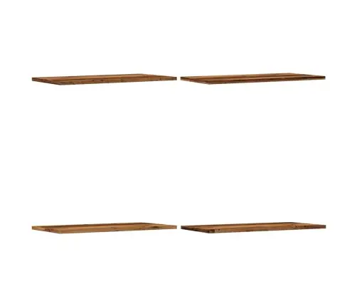 Sienas Plaukti 4 Gab. Veca Koka 60X30X1,5 Cm Inženierijas Koks Vidaxl
