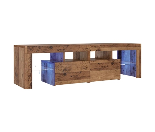 Tv Skapītis Ar Led Lampiņām, 140X36,5X40 Cm, Inženierijas Koks Vidaxl