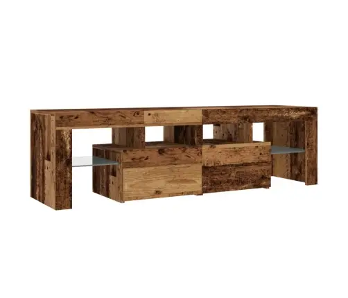 Tv Skapītis Ar Led Lampiņām, 140X36,5X40 Cm, Inženierijas Koks Vidaxl