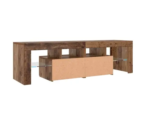 Tv Skapītis Ar Led Lampiņām, 140X36,5X40 Cm, Inženierijas Koks Vidaxl