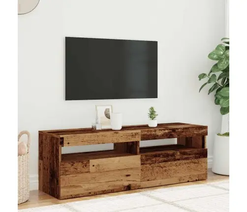 Televizoriaus Spintelė Su Led, Medienos, 120X35X40cm Mediena