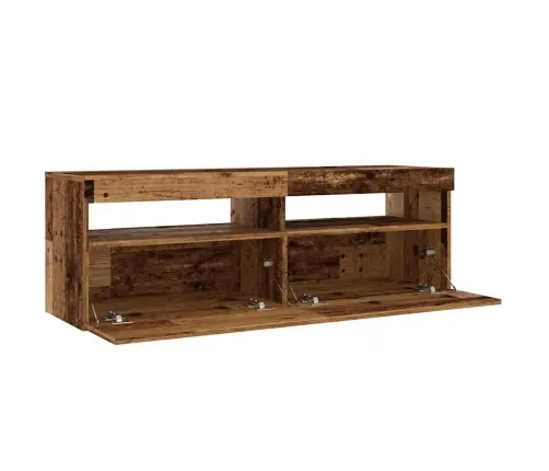 Televizoriaus Spintelė Su Led, Medienos, 120X35X40cm Mediena