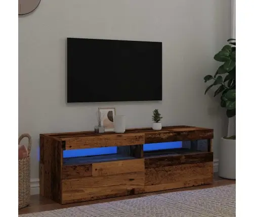 Televizoriaus Spintelė Su Led, Medienos, 120X35X40cm Mediena