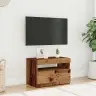 Tv Skapis Ar Led Gaismām Old Wood 60X35X40 Cm Engineered Wood Vidaxl
