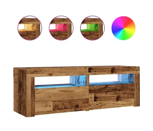 Telerialus Lediga, Vana Puit, 120X35X40 cm Tehispuit