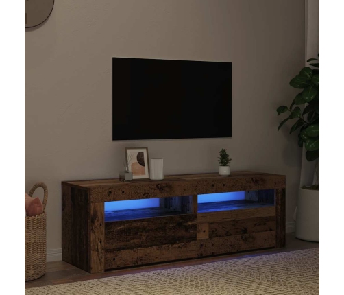 Tv Skapītis Ar Led Lampiņām, 120X35X40 Cm, Inženierijas Koks Vidaxl