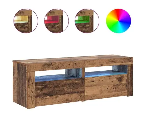 Telerialus Lediga, Vana Puit, 120X35X40 cm Tehispuit