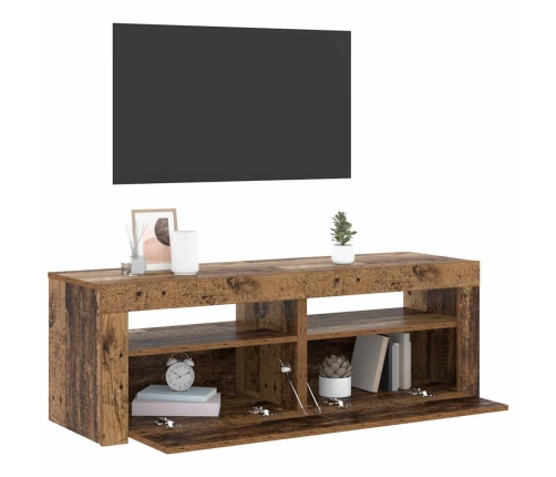 Tv Skapītis Ar Led Lampiņām, 120X35X40 Cm, Inženierijas Koks Vidaxl