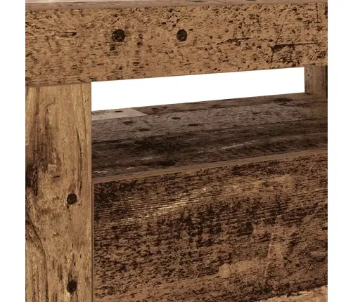 Telerialus Lediga, Vana Puit, 120X35X40 cm Tehispuit