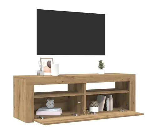 Televizoriaus Spintelė Su Led, Artisano, 120X35X40cm Mediena