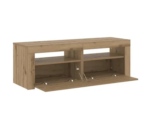 Televizoriaus Spintelė Su Led, Artisano, 120X35X40cm Mediena