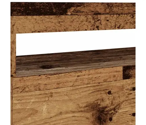 2-Osaline Led-Tuledega Telerikapikomplekt Vana Puidust