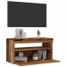 2-Daļīgs Televizora Skapja Komplekts Ar Led Gaismām Old Wood Vidaxl