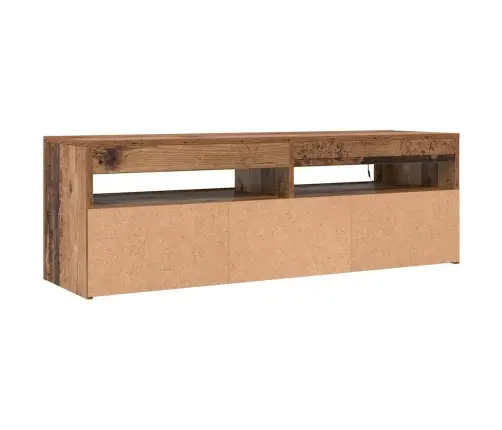 Tv Skapītis Ar Led Lampiņām, 120X35X40 Cm, Inženierijas Koks Vidaxl