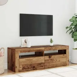 Tv Skapītis Ar Led Lampiņām, 120X35X40 Cm, Inženierijas Koks Vidaxl
