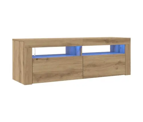 Tv Skapītis Ar Led Lampiņām, 120X35X40 Cm, Inženierijas Koks Vidaxl