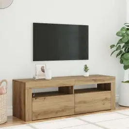 Tv Skapītis Ar Led Lampiņām, 120X35X40 Cm, Inženierijas Koks Vidaxl