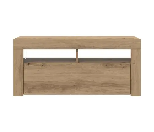 Tv Skapītis Ar Led Lampiņām, 90X35X40 Cm, Inženierijas Koks Vidaxl