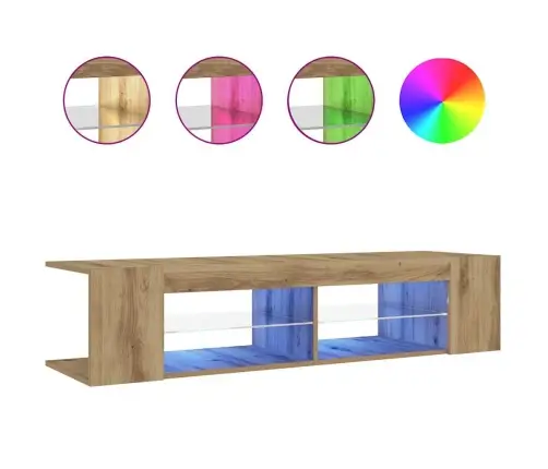Televizoriaus Spintelė Su Led, Artisano, 135X39X30cm Mediena
