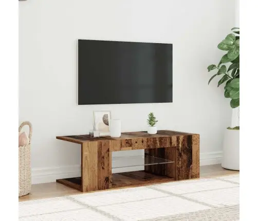 Tv Skapītis Ar Led Lampiņām, 90X39X30 Cm, Inženierijas Koks Vidaxl