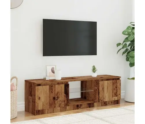 Tv Skapītis Ar Led Lampiņām, 120X30X36 Cm, Inženierijas Koks Vidaxl