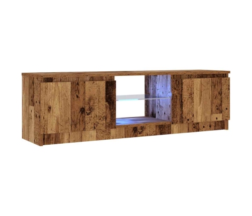Tv Skapītis Ar Led Lampiņām, 120X30X36 Cm, Inženierijas Koks Vidaxl