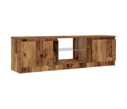 Tv Skapītis Ar Led Lampiņām, 120X30X36 Cm, Inženierijas Koks Vidaxl