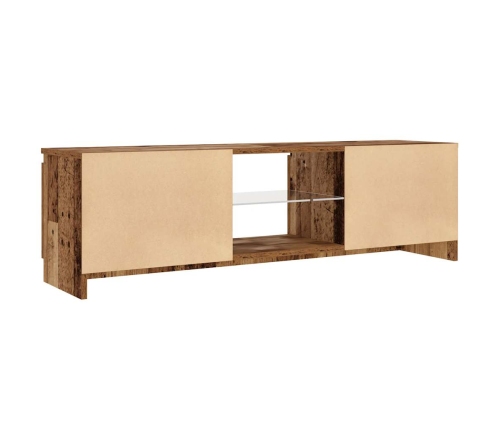 Tv Skapītis Ar Led Lampiņām, 120X30X36 Cm, Inženierijas Koks Vidaxl