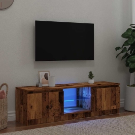 Tv Skapītis Ar Led Lampiņām, 120X30X36 Cm, Inženierijas Koks Vidaxl