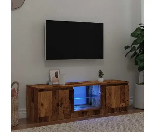 Tv Skapītis Ar Led Lampiņām, 120X30X36 Cm, Inženierijas Koks Vidaxl
