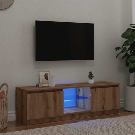 Tv Skapītis Ar Led Lampiņām, 120X30X36 Cm, Inženierijas Koks Vidaxl