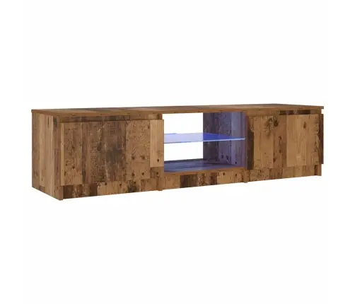 Tv Skapītis Ar Led Lampiņām, 140X40X36 Cm, Inženierijas Koks Vidaxl