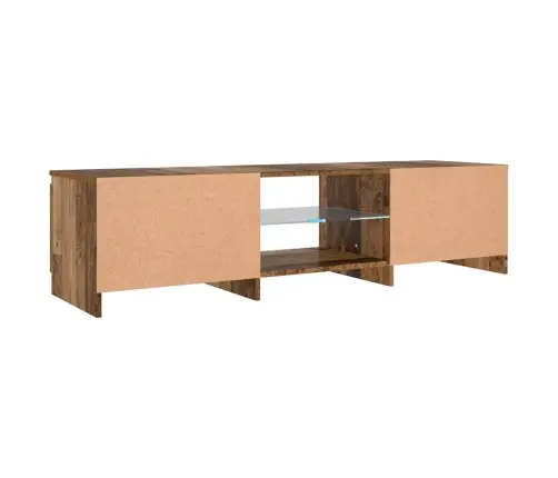 Tv Skapītis Ar Led Lampiņām, 140X40X36 Cm, Inženierijas Koks Vidaxl