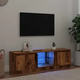 Tv Skapītis Ar Led Lampiņām, 140X40X36 Cm, Inženierijas Koks Vidaxl