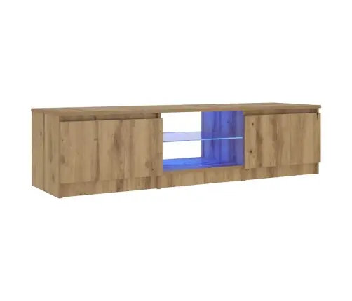 Tv Skapītis Ar Led Lampiņām, 140X40X36 Cm, Inženierijas Koks Vidaxl