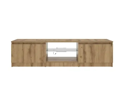 Tv Skapītis Ar Led Lampiņām, 140X40X36 Cm, Inženierijas Koks Vidaxl