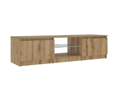 Tv Skapītis Ar Led Lampiņām, 140X40X36 Cm, Inženierijas Koks Vidaxl