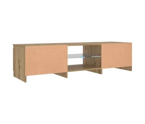 Tv Skapītis Ar Led Lampiņām, 140X40X36 Cm, Inženierijas Koks Vidaxl