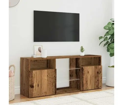 Tv Skapītis Ar Led Lampiņām, 120X30X50 Cm, Inženierijas Koks Vidaxl