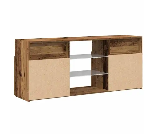 Tv Skapītis Ar Led Lampiņām, 120X30X50 Cm, Inženierijas Koks Vidaxl