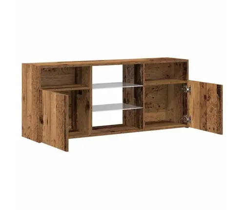 Tv Skapītis Ar Led Lampiņām, 120X30X50 Cm, Inženierijas Koks Vidaxl