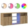 Tv Skapītis Ar Led Lampiņām, 120X30X50 Cm, Inženierijas Koks Vidaxl