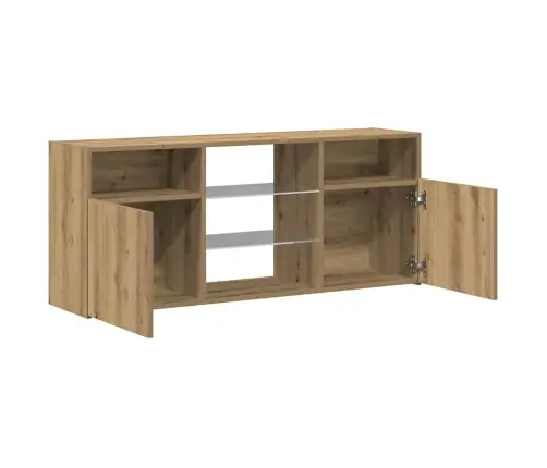 Tv Skapītis Ar Led Lampiņām, 120X30X50 Cm, Inženierijas Koks Vidaxl