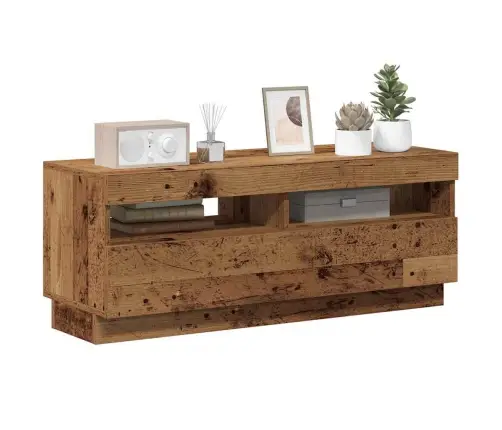 Televizoriaus Spintelė Su Led, Medienos, 100X35X40cm Mediena Televizoriaus Spintelė Su Led, Medienos, 100X35X40cm Mediena